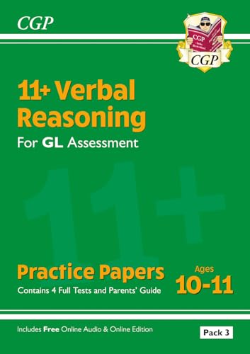11+ GL Verbal Reasoning Practice Papers: Ages 10-11 - Pack 3 (with Parents' Guide & Online Edition) (CGP GL 11+ Ages 10-11) von Coordination Group Publications Ltd (CGP)
